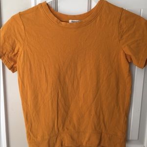 Mustard yellow forever 21 shirt
